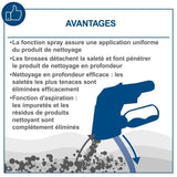 Brosse universelle pour taches profondes - SCHEPPACH - PRB300 - Compatible avec les aspirateurs eau et poussiere standards