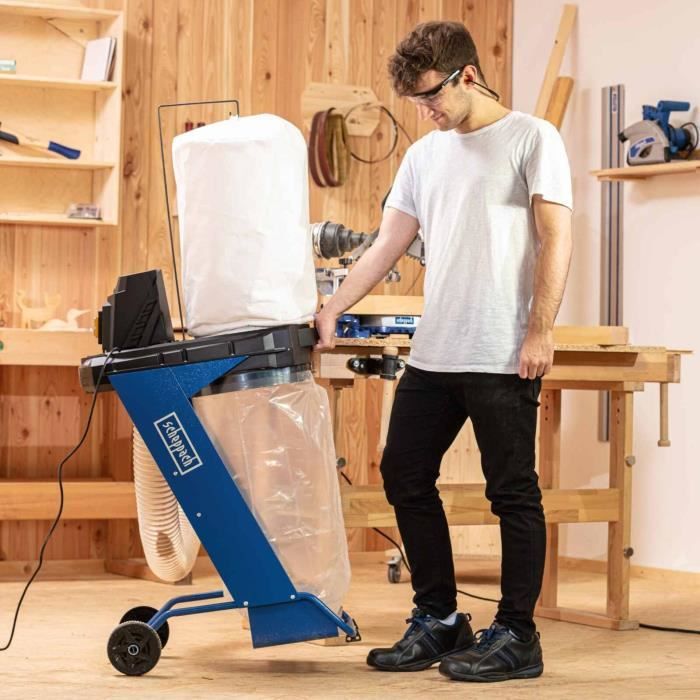 Aspirateur d'atelier de 75L - SCHEPPACH - DC500 - 550W - 1150 mł/h - 6 adaptateurs
