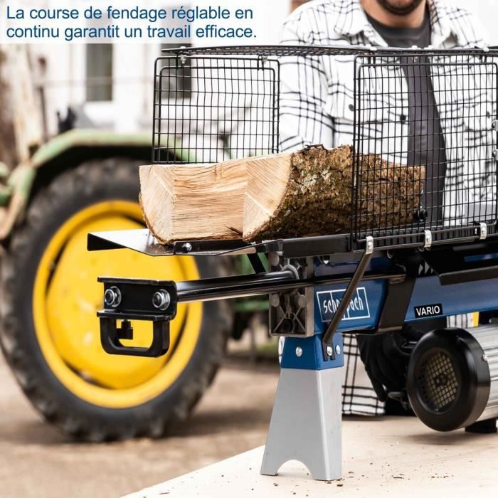 Fendeur de bûches électrique horizontal LS700UG 7T - SCHEPPACH - 2200W 52cm Ø 25 cm - avec support