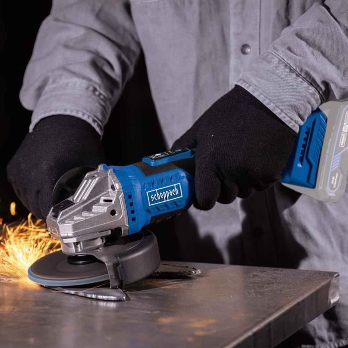 Meuleuse d'angle sans fil BC-AG125-X - brushless 125mm - SCHEPPACH 20V IXES - sans batterie ni chargeur