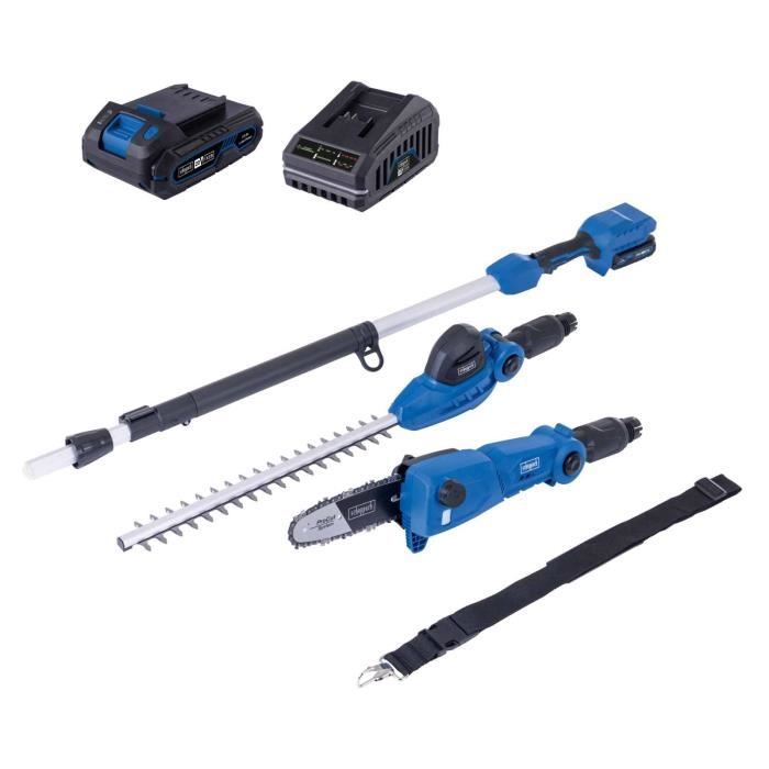 Outil multifonctions 2 en 1 sans fil SCHEPPACH C-PHTS410-X  - Set S  - Batterie 20 V 2,0 Ah IXES + chargeur