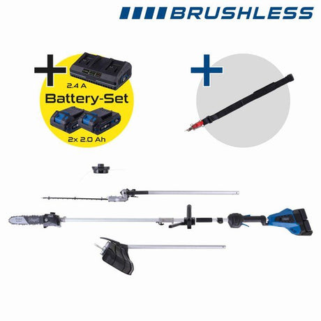 Outil multifonction 4 en 1 sans fil SCHEPPACH - BC-MFH400-X - SET S2.5 2 batteries 20V + chargeur
