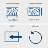 Scie a onglet HM210L
