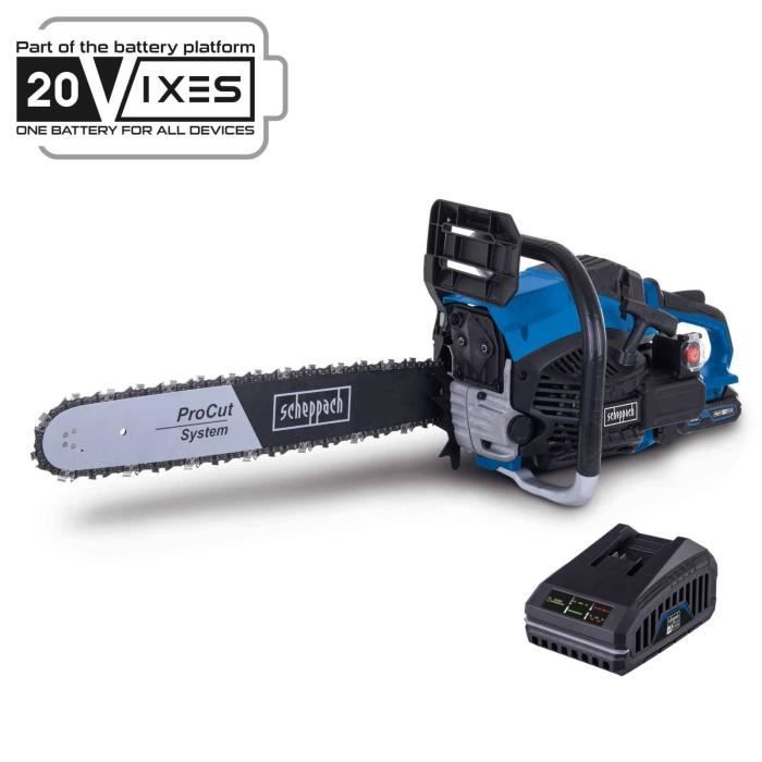 Tronçonneuse thermique a démarrage électrique PCS56E - 51cm - 56 CC - SCHEPPACH