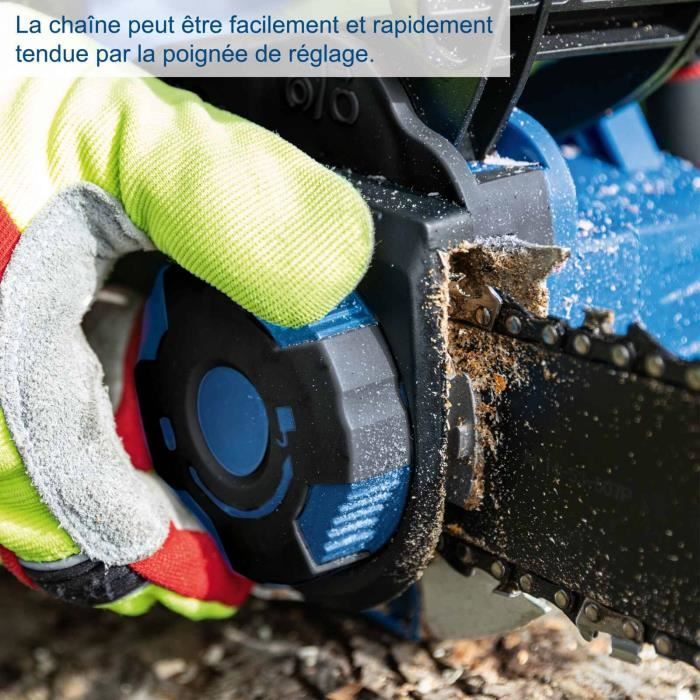 Pack tronçonneuse sans fil BC-CS355Duo-X - longueur de coupe 33,5cm - SCHEPPACH 20V IXES +2 batteries 4Ah + chargeur double 4.5A