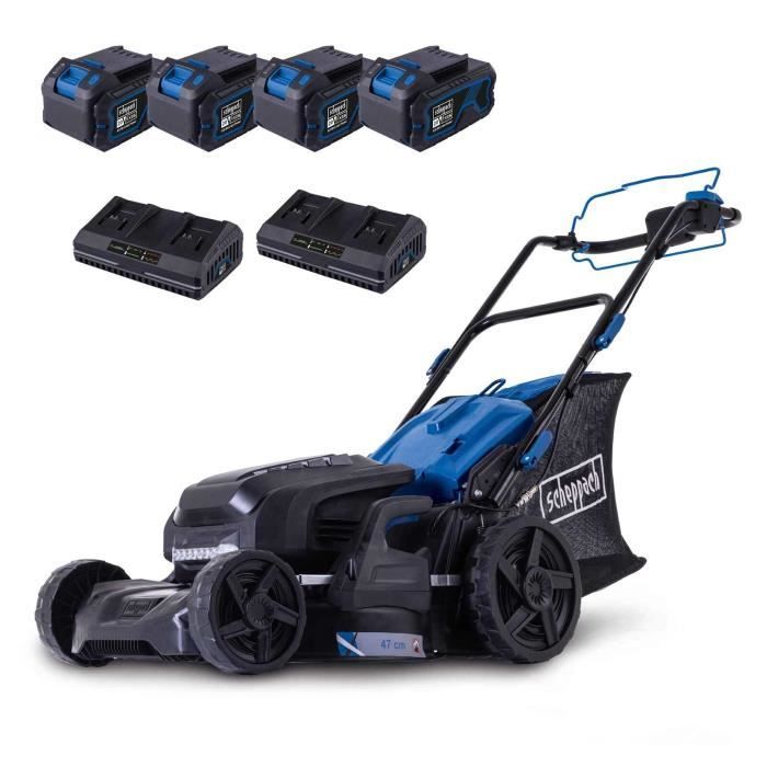Tondeuse sans fil BC-MP470-X SET XL2x2 - coupe 73 cm - SCHEPPACH 20V IXES - avec batterie et chargeur
