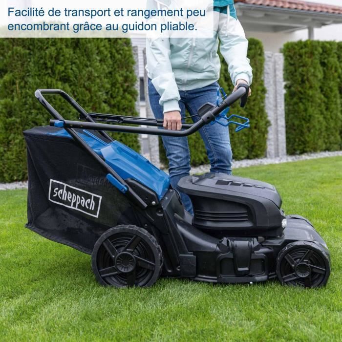 Tondeuse sans fil BC-MP470-X SET XL2x2 - coupe 73 cm - SCHEPPACH 20V IXES - avec batterie et chargeur