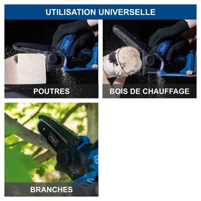 Scie de jardin sans fil SCHEPPACH C-PS100-X -  SET S  - Batterie 20V IXES 2 Ah + chargeur