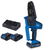 Scie de jardin sans fil SCHEPPACH C-PS100-X -  SET S  - 2 batteries 20V IXES 2 Ah + chargeur double