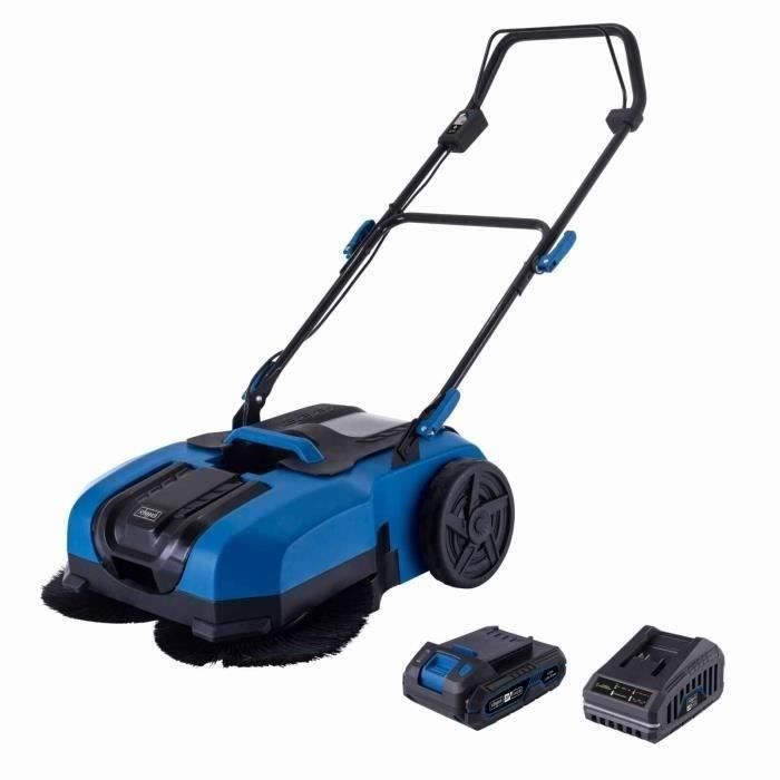 Balayeuse sans fil SCHEPPACH -  C-S610-X SET S - 20L - Largeur brosse 61 cm - Batterie 20V 1Ah IXES + chargeur