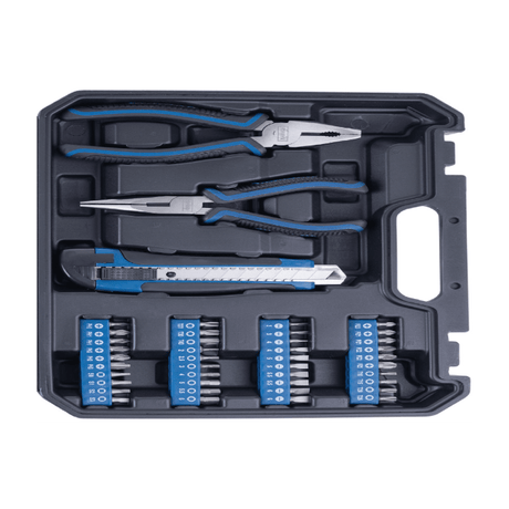 Mallette a outils SCHEPPACH - WZK49 - 50 pieces - Outils en acier chrome vanadium - Mallette en plastique