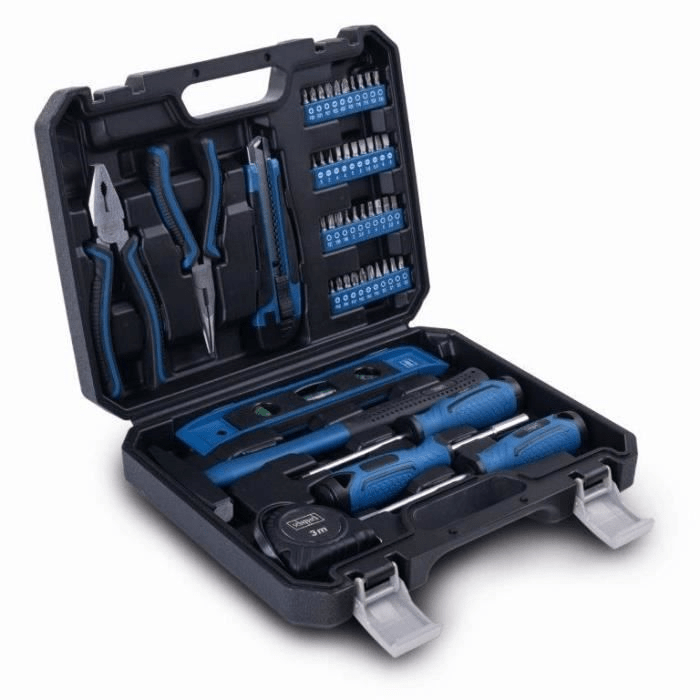 Mallette a outils SCHEPPACH - WZK49 - 50 pieces - Outils en acier chrome vanadium - Mallette en plastique
