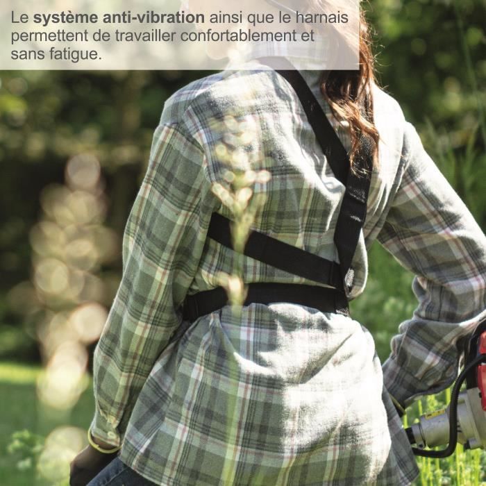 Débroussailleuse thermique 4 en 1 SCHEPPACH OMF52-4P (débrousailleuse, élagueuse, taille-haies, coupe-bordures)