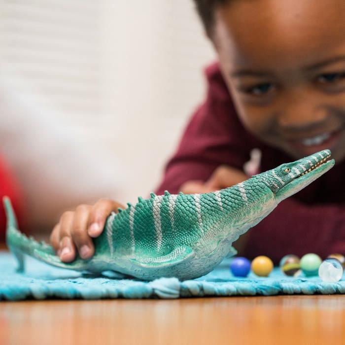 Figurine Mosasaurus, avec détails réalistes et mâchoire mobile, Schleich 15026 Dinosaurs, pour enfants des 4 ans