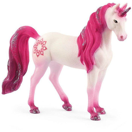 Figurine Licorne jument Mandala - Tatouage rose - Schleich 70717 Bayala