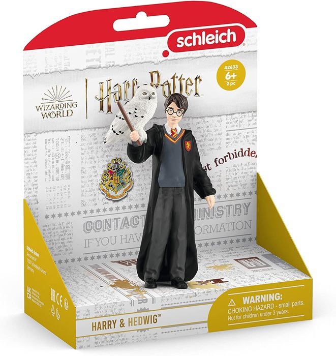 Figurine Harry et Hedwige, Harry Potter, pour enfants des 6 ans, Schleich 42633 Harry Potter, Univers WIZARDING WORLD