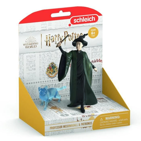 Figurines Professeur McGonagall et son Patronus, Schleich 42682 Harry Potter, Pour enfant des 6 ans
