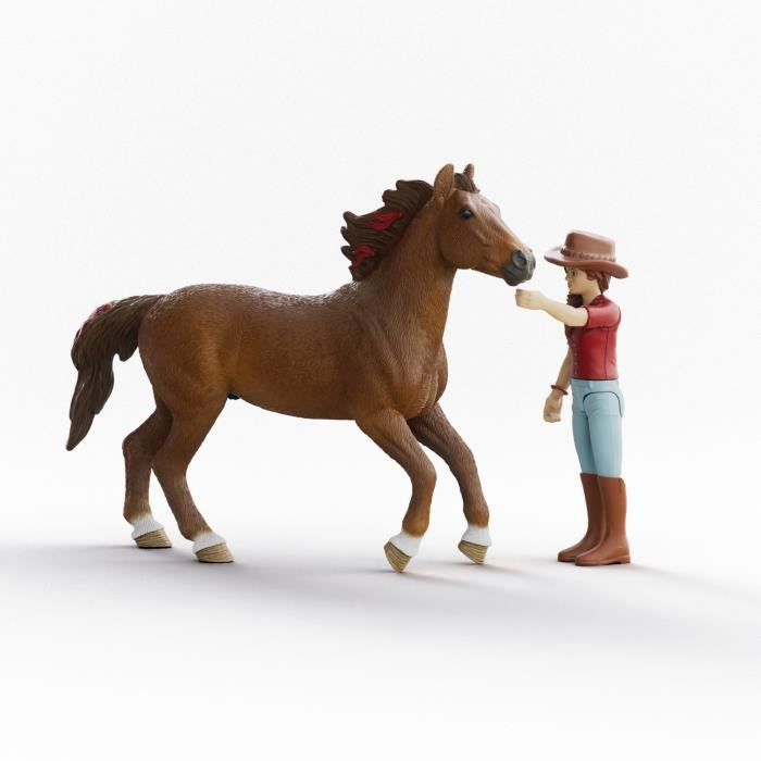 Figurines Hannah et Cayenne, SCHLEICH 42711 Horse Club, Des 4 ans