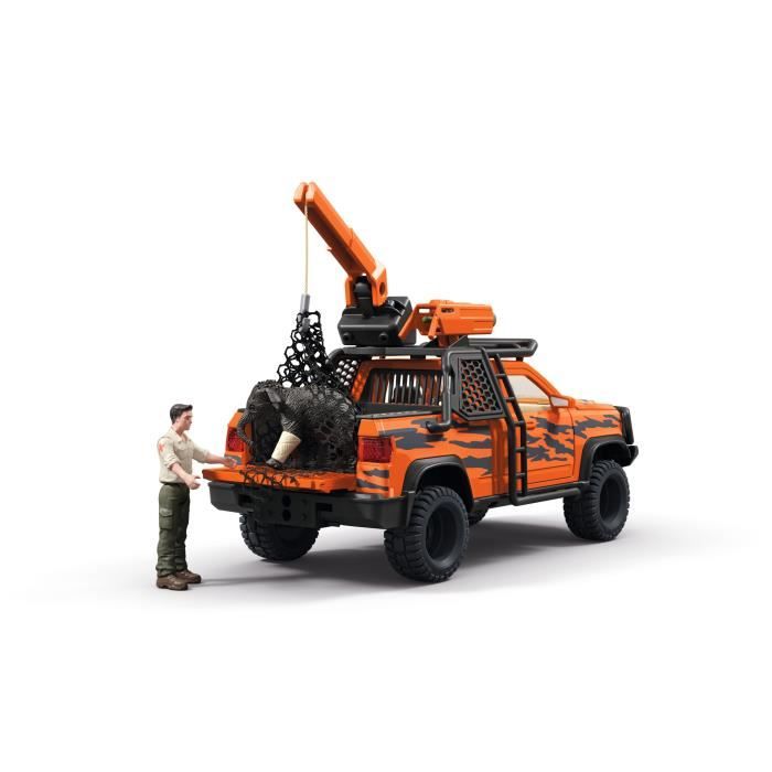 Figurine Aventures en 4x4 dans la jungle, Schleich 42720 Gamme Wild Life