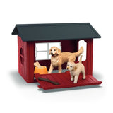 Coffret Niche avec Golden Retriever, SCHLEICH 42722 Farm World, Des 4 ans