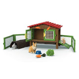 Coffret Clapier a Lapins, SCHLEICH 42728 Farm World, Des 4 ans