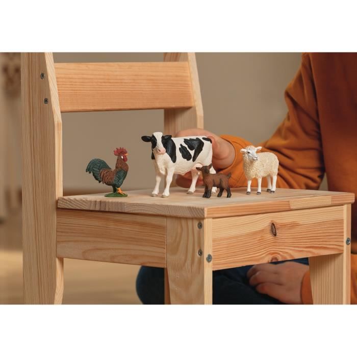 Figurines Mes Premiers Animaux de la Ferme, Coffret de 4 animaux, SCHLEICH 42729 Farm World, des 5 ans