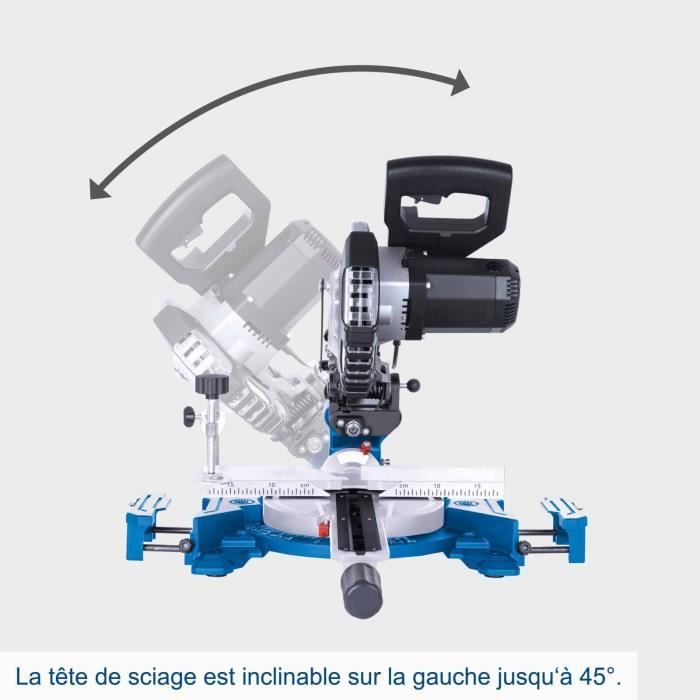 Scie a onglet radiale - SCHEPPACH - HM 185 - 1400 W - Lame Ř 185 mm - Bois