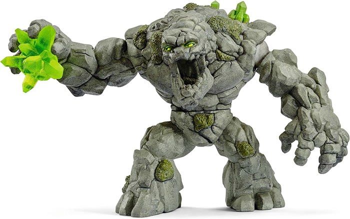 Monstre de pierre, jouet monstre durable et détaillé avec bras mobiles et torse rotatif, jouet fantastique pour enfants des 7 ans -