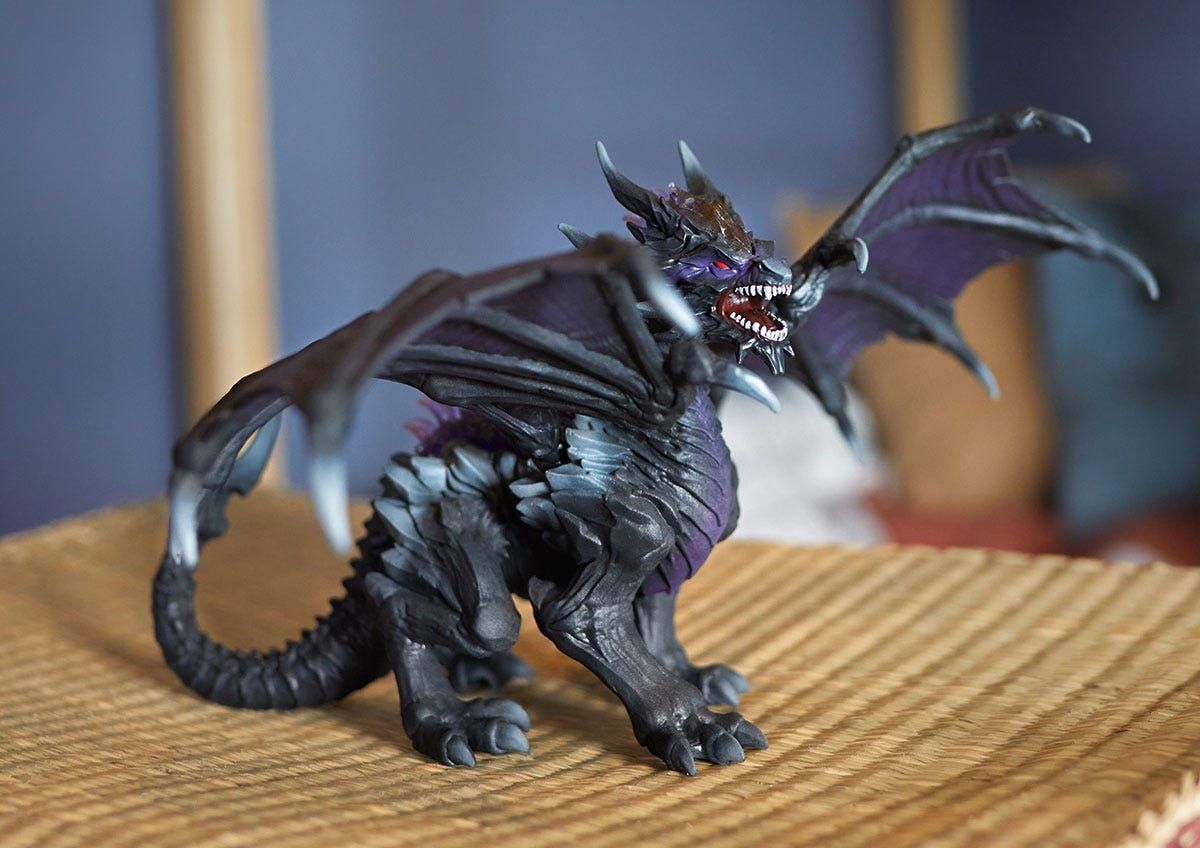 Figurine Dragon des Ténebres, jouet ultra-réaliste et durable avec ailes mobiles, Schleich 70152 Eldrador Creature, des 7 ans