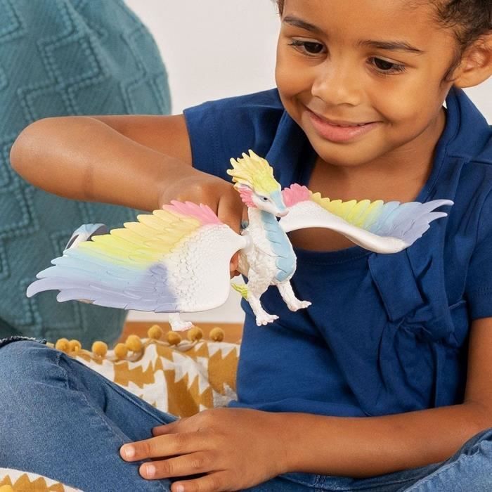 Figurine Dragon arc-en-ciel, des 5 ans, Schleich 70728 Bayala, 34 x 23 x 11 cm