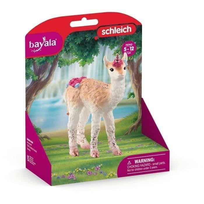 Figurine de Licorne Lama - Figurine Amusante et Durable aux Détails Brillants avec une Corne Brillante en Spirale - Pour Garçons et