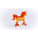 Figurine Étalon licorne de feu élementa, criniere et queue transparentes, Pour enfants des 4 ans, Schleich 70756 Bayala