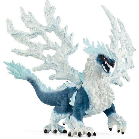 Dragon de glace, Figurine fantastique, pour enfants des 7 ans, figurine, 19 x 22 x 13 cm - schleich 70790 ELDRADOR