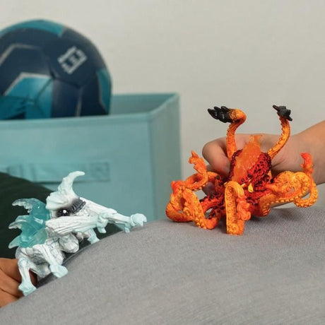 Figurines Duo Pieuvre de Lave vs Insecte de Glace, SCHLEICH 70826 Eldrador Creatures, Pour enfant des 6 ans