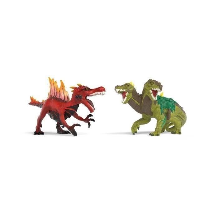 Figurine Saurien de feu vs Lézard de la jungle, Schleich 70834 Gamme Eldrador Creatures