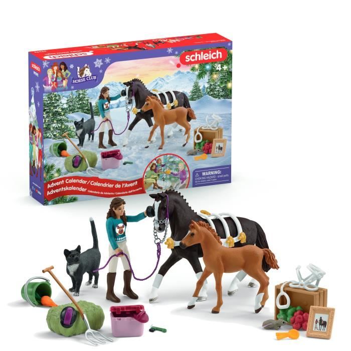 Calendrier de l'Avent Horse Club, SCHLEICH 99092 Club, 24 super surprises pour les fans de chevaux