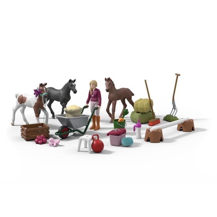 Calendrier de l'Avent Horse Club, Schleich 99178 Gamme Horse Club, Figurine de jeux, Des 5 ans