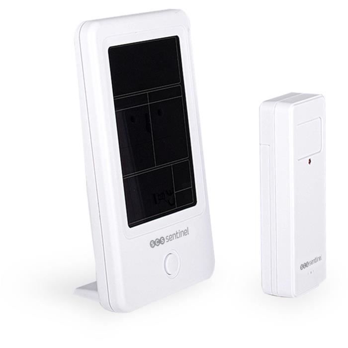 Station météo avec sonde extérieure sans fil - SCS SENTINEL - HCN0076 MeteoColor - Portée : 60 m - 433,92 MHz - Blanc