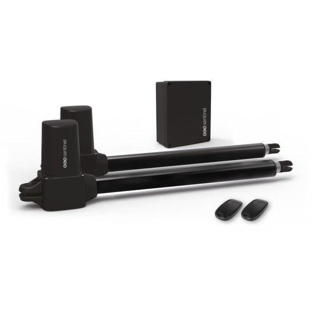Kit moteur de portail deux battants - SCS SENTINEL - SimplyOpen 1+ - A vérins - Jusqu'a 150 kg par vantail et 4 metres max