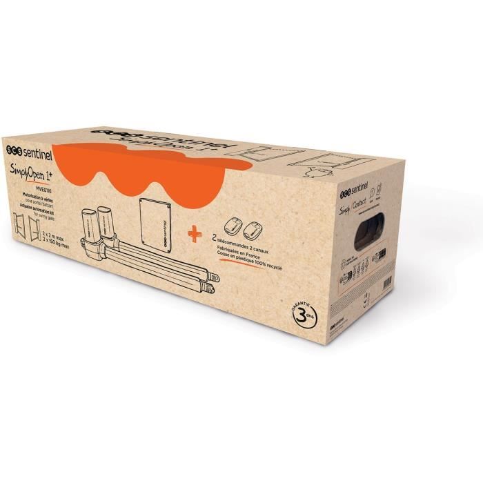 Motorisation a vÈrins pour portail battant - SCS SENTINEL - SimplyOpen 1+