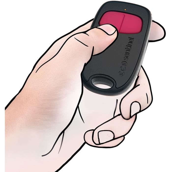 TÈlÈcommande 2 canaux - SCS SENTINEL - SimplyControl - Fuchsia, portÈe 40m, frÈquence 433.92 MHz, pile lithium CR2032 incluse