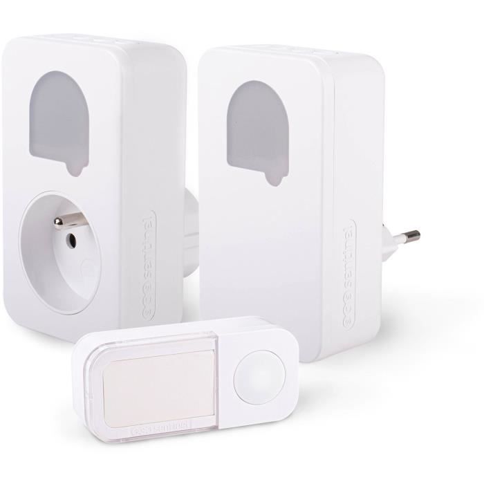 Carillons - SCS SENTINEL - SONE DUO - Sans fil et sans pile - Lot de 2 - Portée 150+50 metres - Auto-alimenté