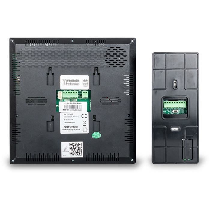 Interphone vidéo connecté filaire - SCS SENTINEL - VisioWifi - Vision nocturne - Noir