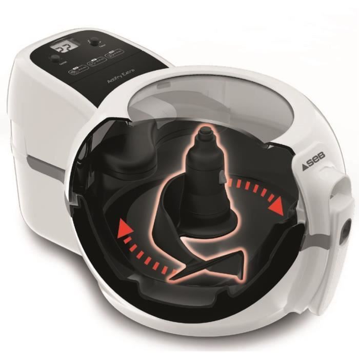 SEB Actifry Friteuse sans huile, 1 kg, RÈgulation de la tempÈrature, P‚le de brassage, FabriquÈ en France, air fryer FZ720000