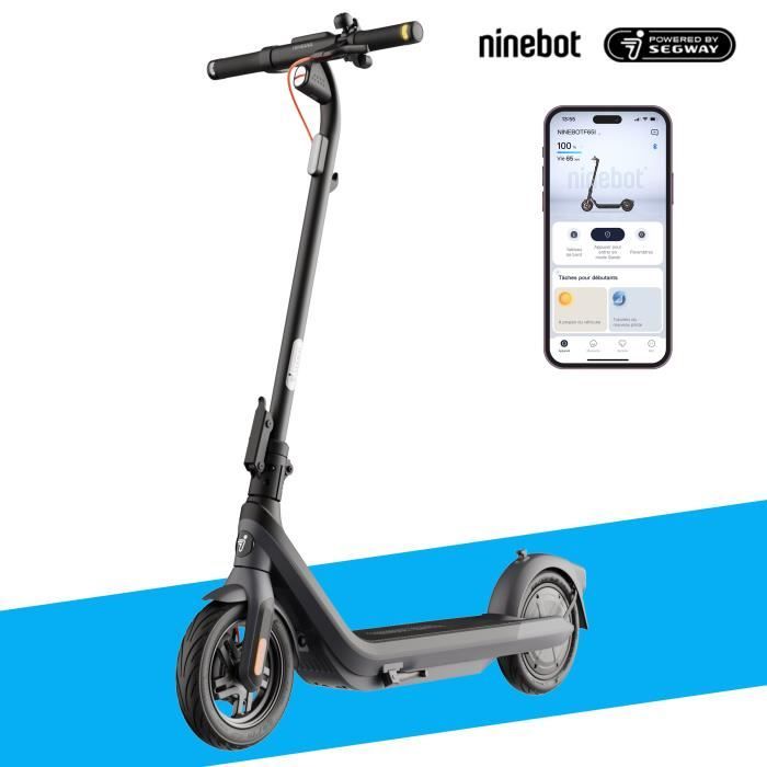 Trottinette électrique - Segway-Ninebot - E2 Pro - Pneus larges 10 - 750W Max - 35 km d'autonomie