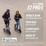 Trottinette électrique - Segway-Ninebot - E2 Pro - Pneus larges 10 - 750W Max - 35 km d'autonomie