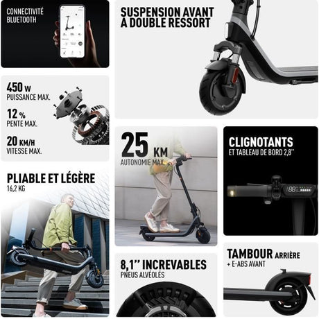 Trottinette électrique - SEGWAY - E2 E II - 450 W - 8,1