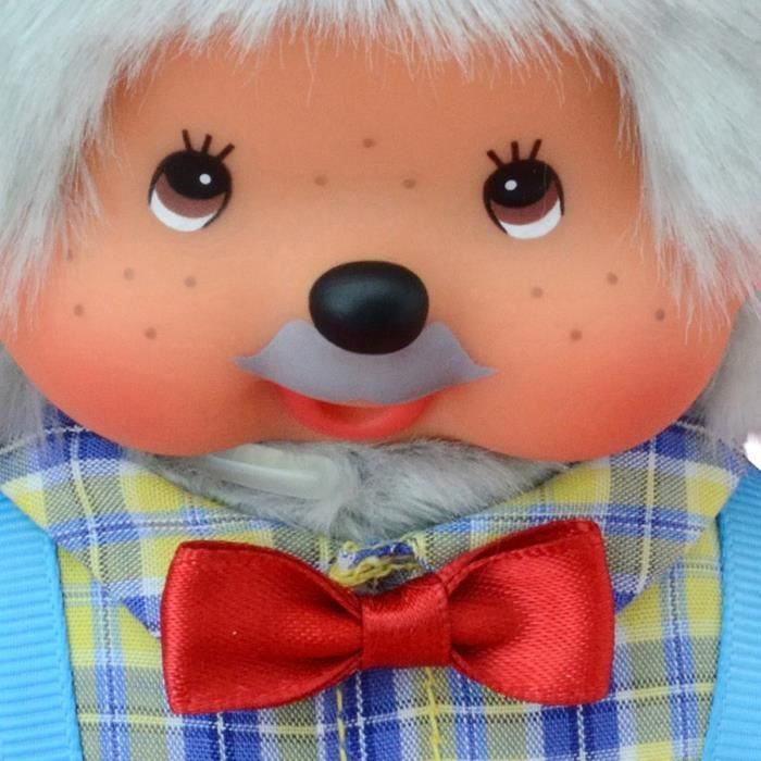 Peluche Monchhichi Papi 20 cm - BANDAI - Pour Enfant GarÁon - Gamme Plush