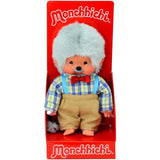 Peluche Monchhichi Papi 20 cm - BANDAI - Pour Enfant GarÁon - Gamme Plush