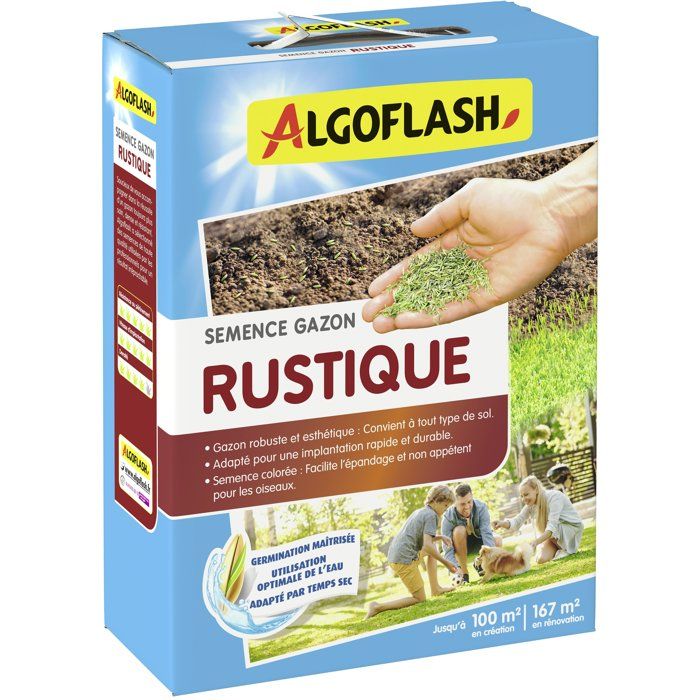 Semences gazon - ALGOFLASH - Rustique - 2,5 kg